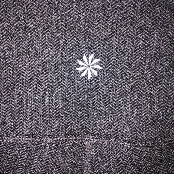 Athleta Gray Herringbone Sly Drifter Zippered Leggings XS EUC - Picture 5 of 11